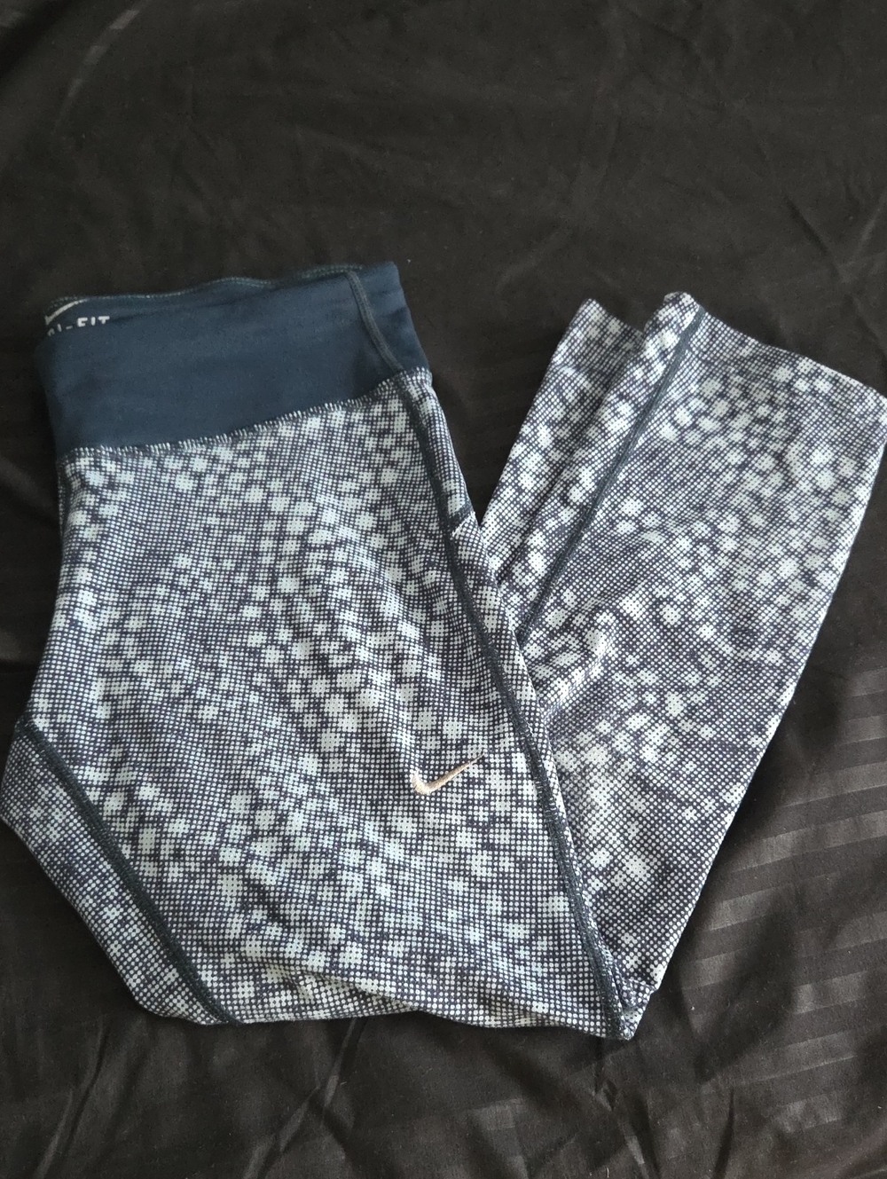 Nike Blue Speckled High-Waist Leggings